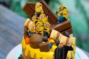 Khaofang cafe chiang mai minion birthday cake