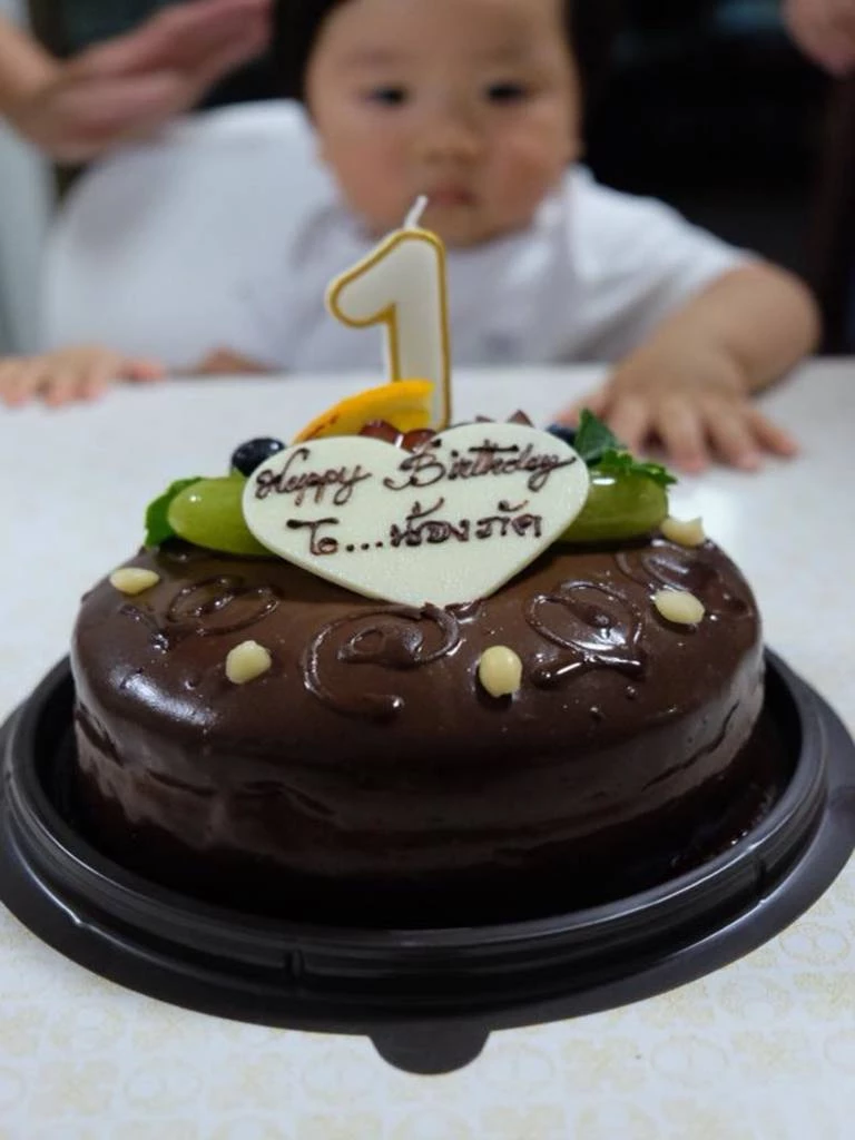 Love at first bite Chiang Mai birthday cake