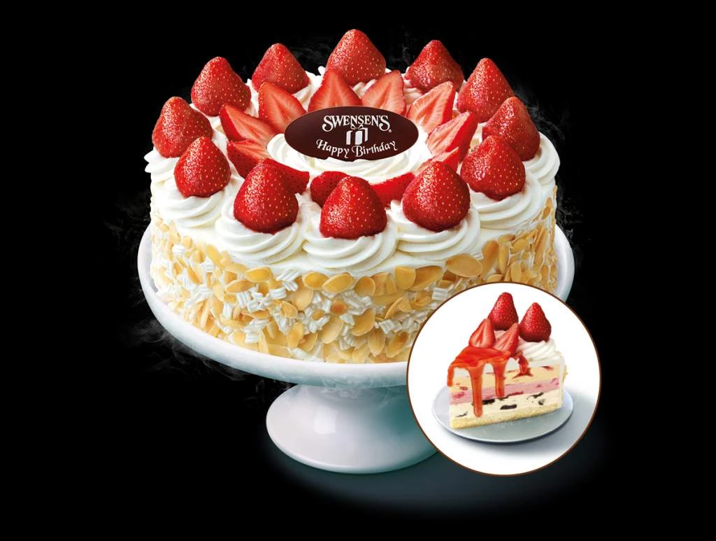Swensens strawberry cookies and cream cake