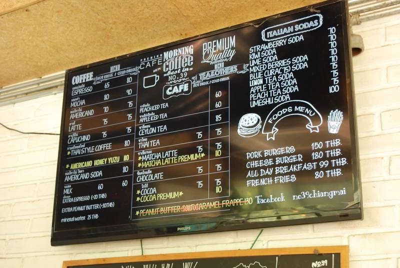 No. 39 Cafe Instagram Family Friendly Cafe Chiang Mai Family Guide No. 39 Cafe Chiang Mai menu