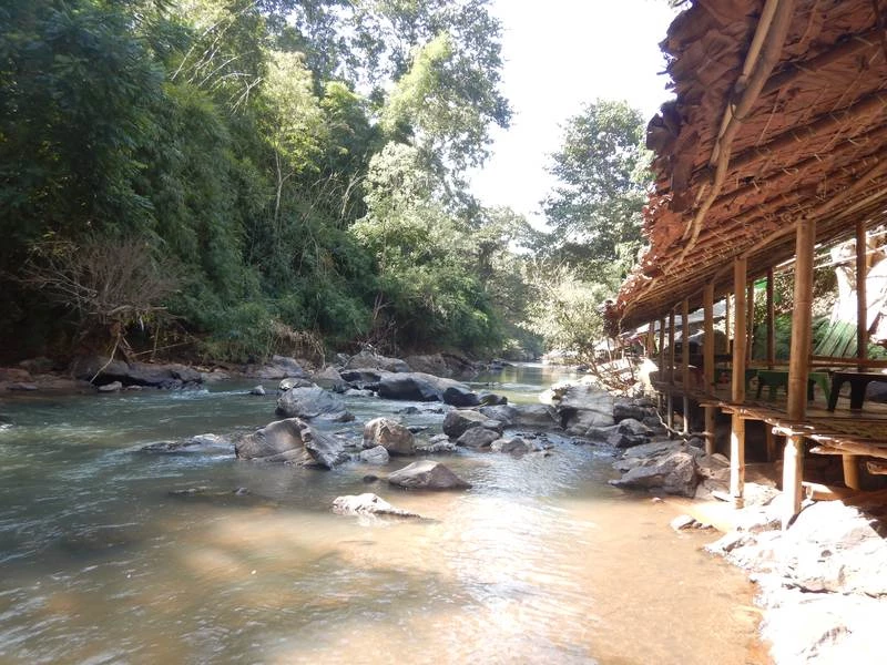bamboo rafting river restaurant 