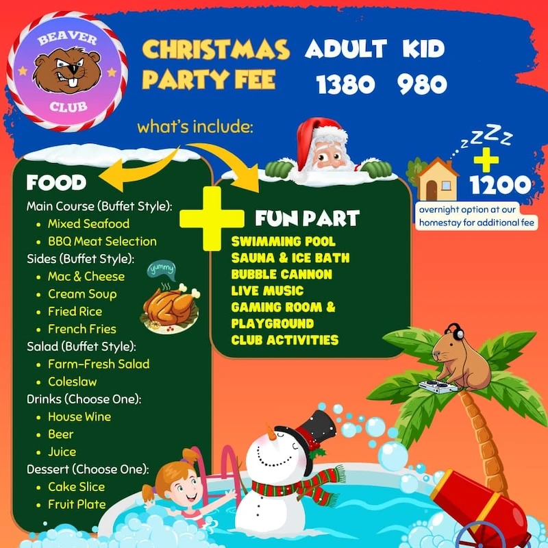 Beaver Club Christmas party Chiang Mai