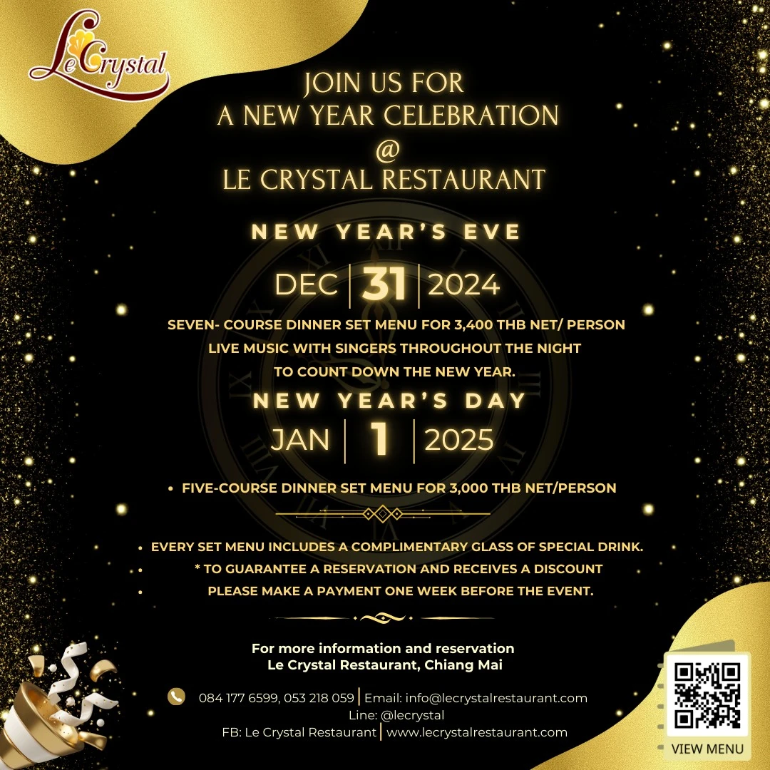 Le Crystal New Year Celebration Chiang Mai