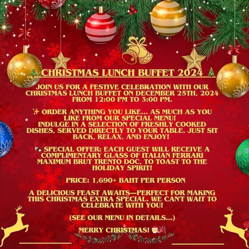 Why not Christmas Lunch Buffet Chiang mai