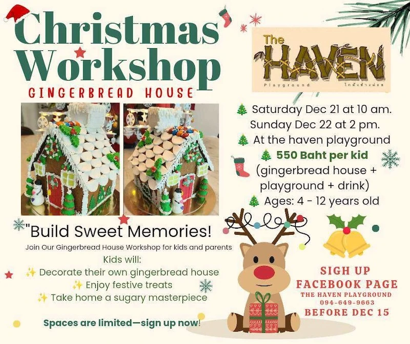 the Haven Christmas workshop Chiang Mai